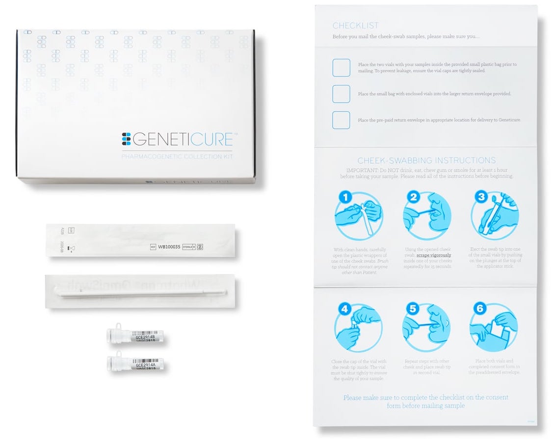 Geneticure kit with contents